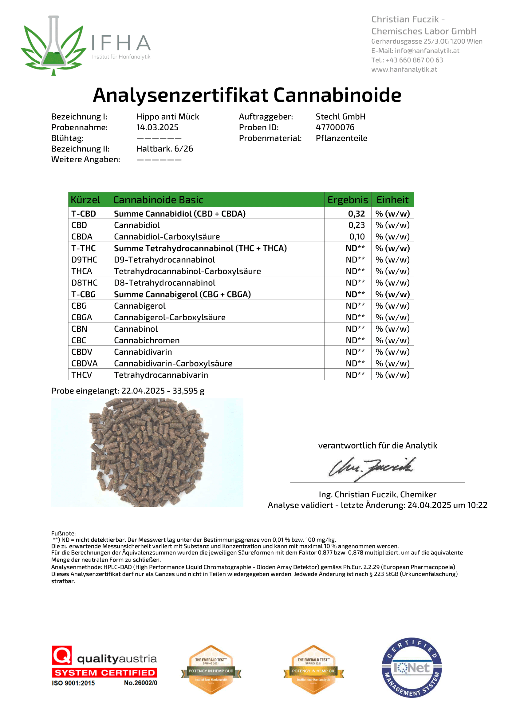 Hippo antiMuck Aroma-Pellets